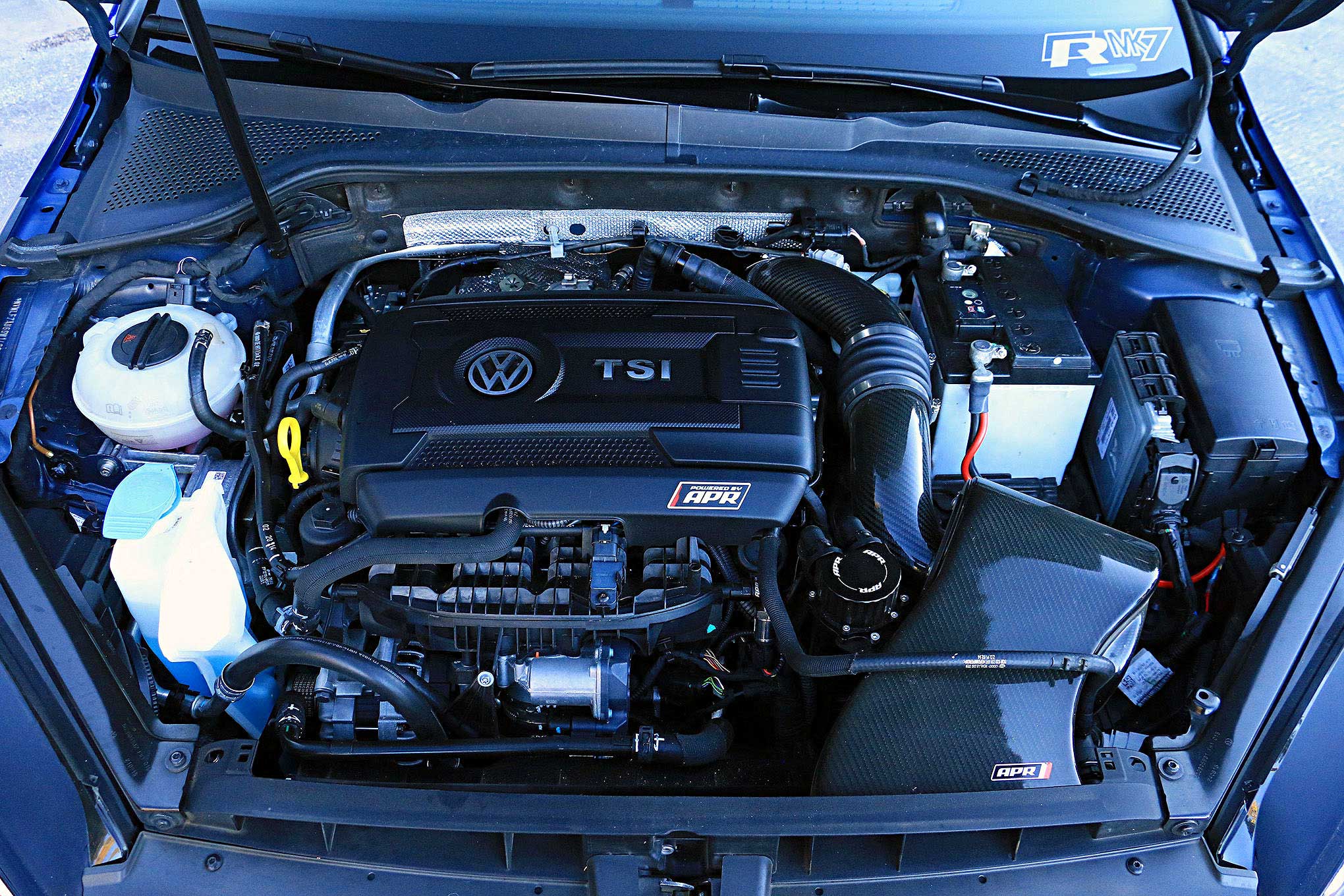 APR VW mk7 golf r engine bay