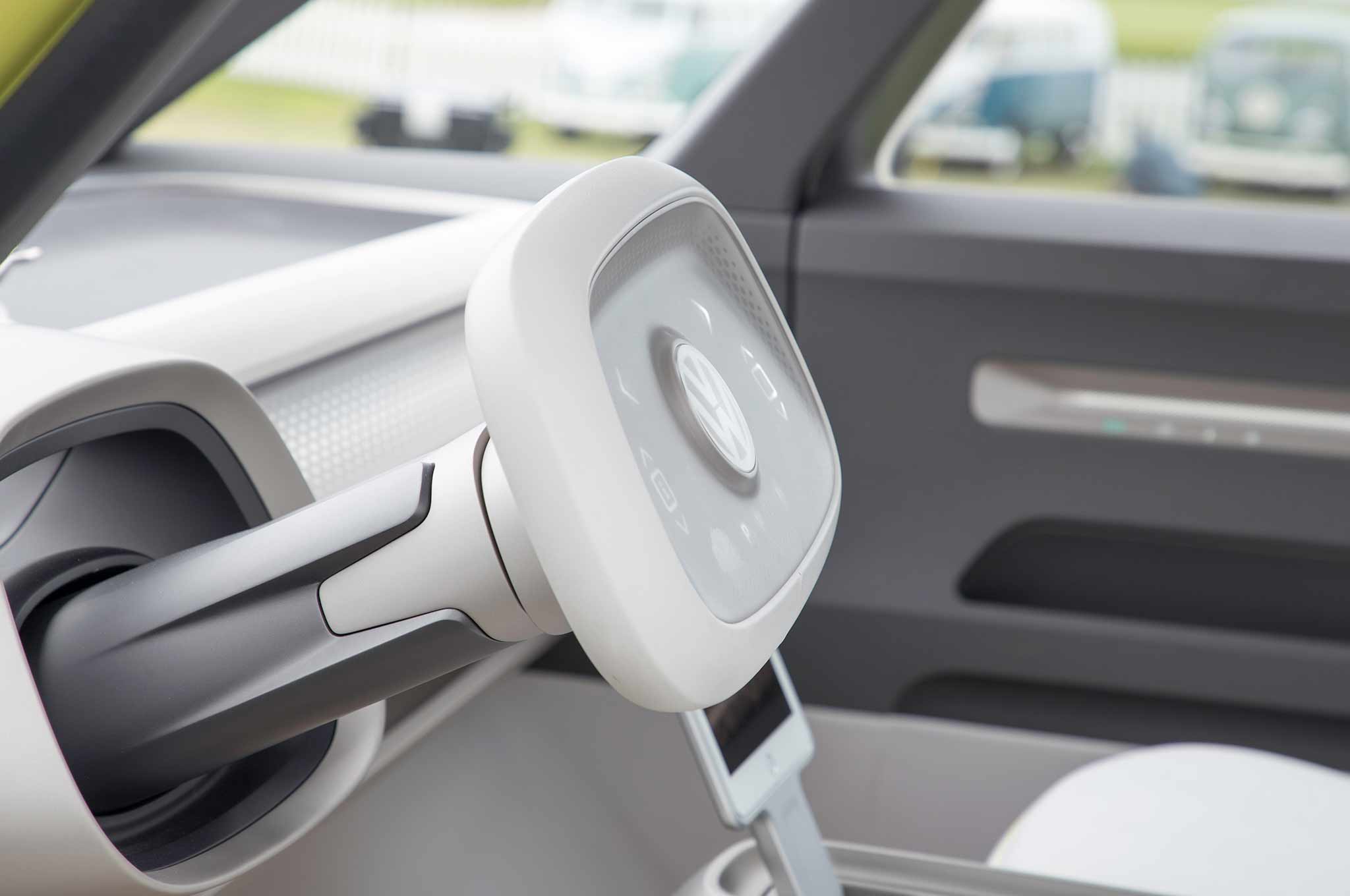 vw id buzz steering wheel