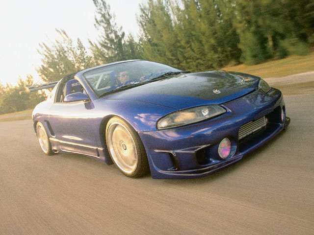 1995 Mitsubishi Eclipse Targa Top Turbo Magazine Turp 0209 01 Z Mitsubishi Eclipse Targa Front View