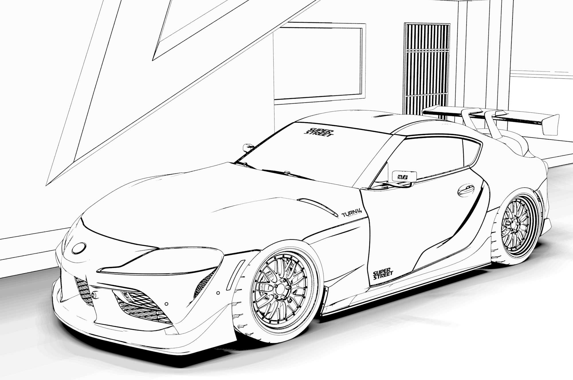 free car coloring pages